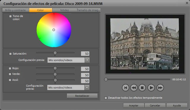 Ajustes de color en Films en DVD 8