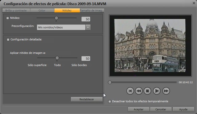 Ajuste de nitidez en Films en DVD 8