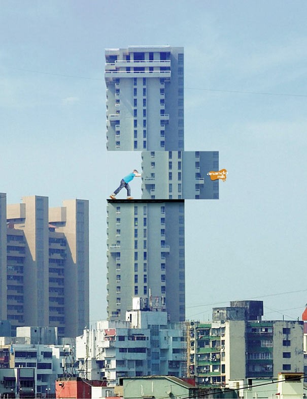Billboard ads superhuman