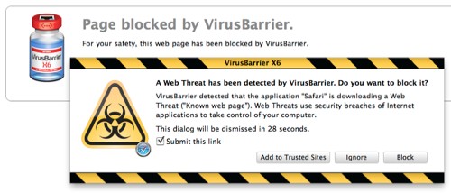Bogus MAC Defender virus scan Intego