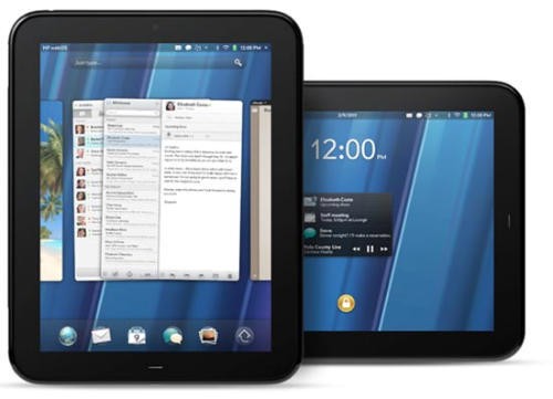 HP TouchPad two up portrait landscape