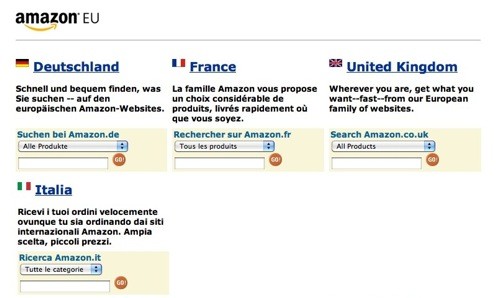 Amazon tiendas europa