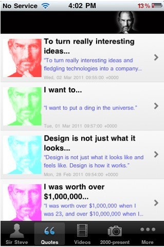 Sir steve jobs screen