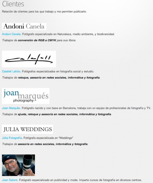 Lista de clientes