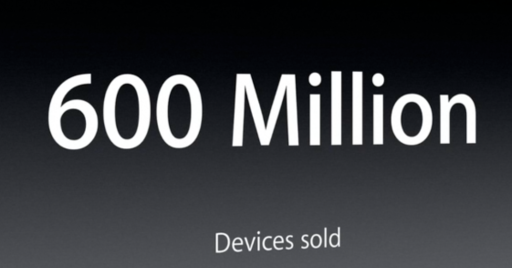 600 millones iOS vendidos - Apple