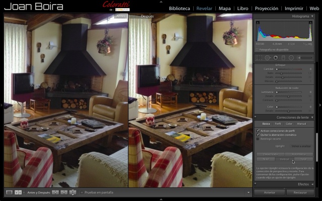 Herramienta Upright en Lightroom 5