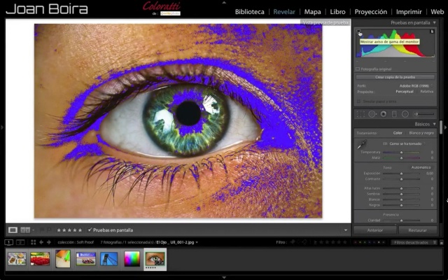 Curso online gratis gestión color Lightroom