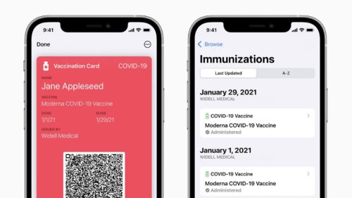 iOS 15.4 permitirá a los residentes de la UE agregar certificados de vacuna COVID-19 a Wallet